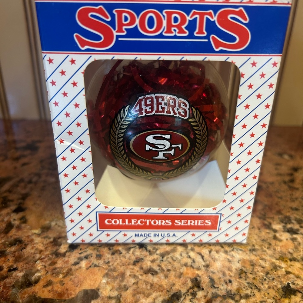 49ers Holiday Ornament - Red